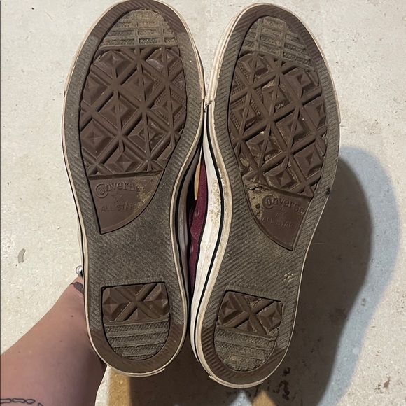Converse All Star Maroon Lace-Up Sneakers - Picture 2 of 5